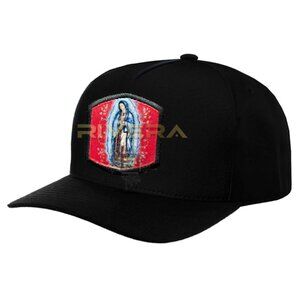 RedVirgen de Guadalupe Hat,Unisex Religion Hat, Virgin Mary Faith Hat Adjustable